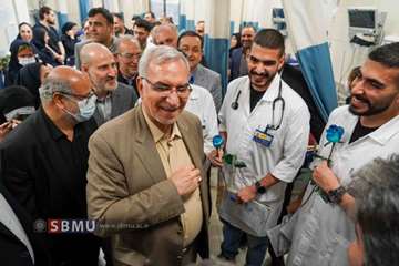 بازدید نوروزی وزیر بهداشت از دو بیمارستان تابعه دانشگاه