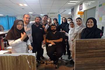 کادر درمان دانشگاه علوم پزشکی شهید بهشتی در مراسم اربعین حسینی 