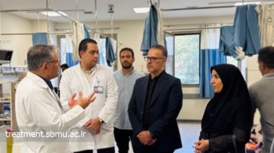 بازدید دکتر رضا مینایی معاون درمان دانشگاه از بیمارستان شهدای تجریش 